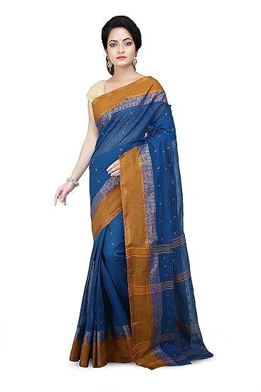 Women's Handloom Cotton Tant Saree