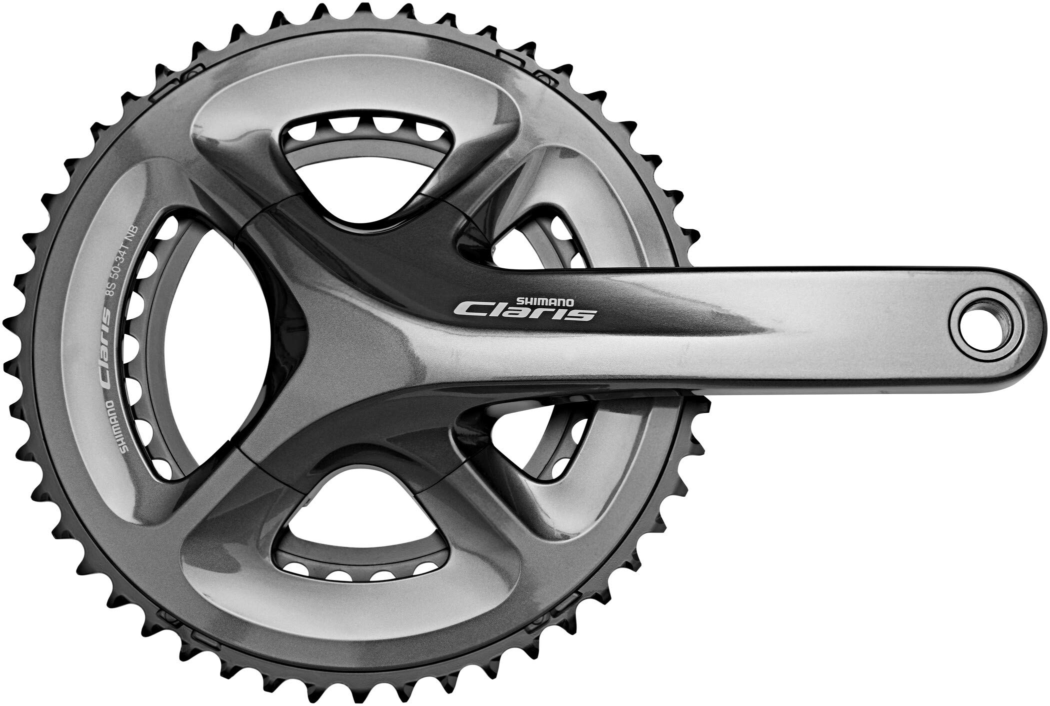Shimano FC-R2000 Claris compact chainset, 8-speed - 50 / 34T - 170 mm
