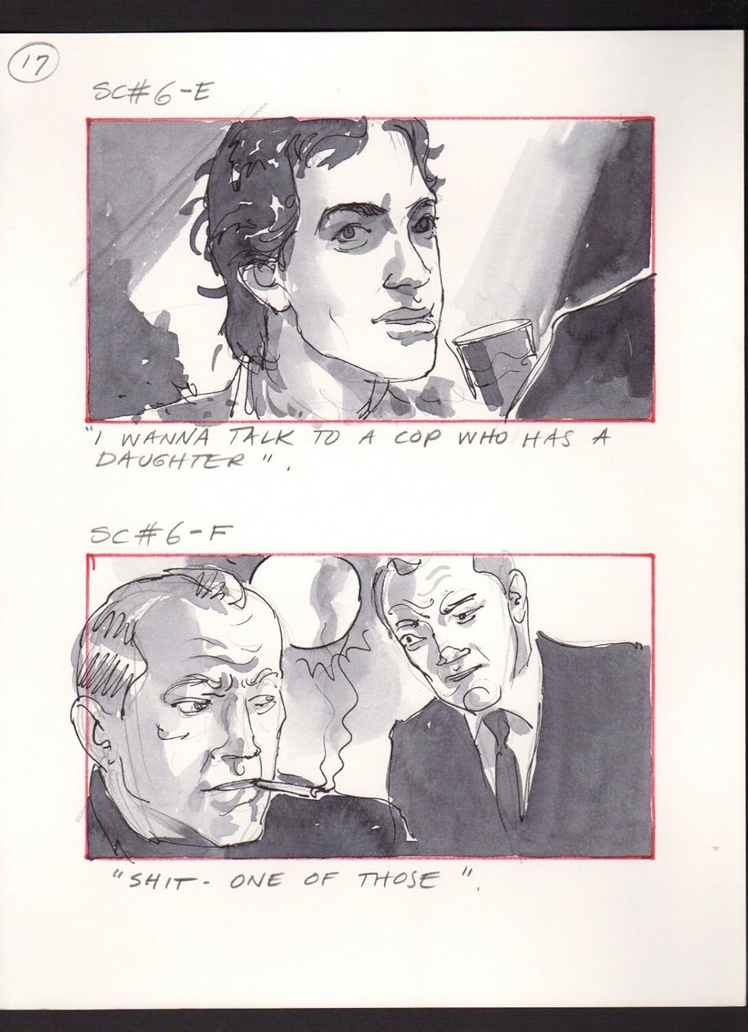 SHE'S OUT OF CONTROL 1989 TONY DANZA ORIGINAL STORYBOARD ART CARL