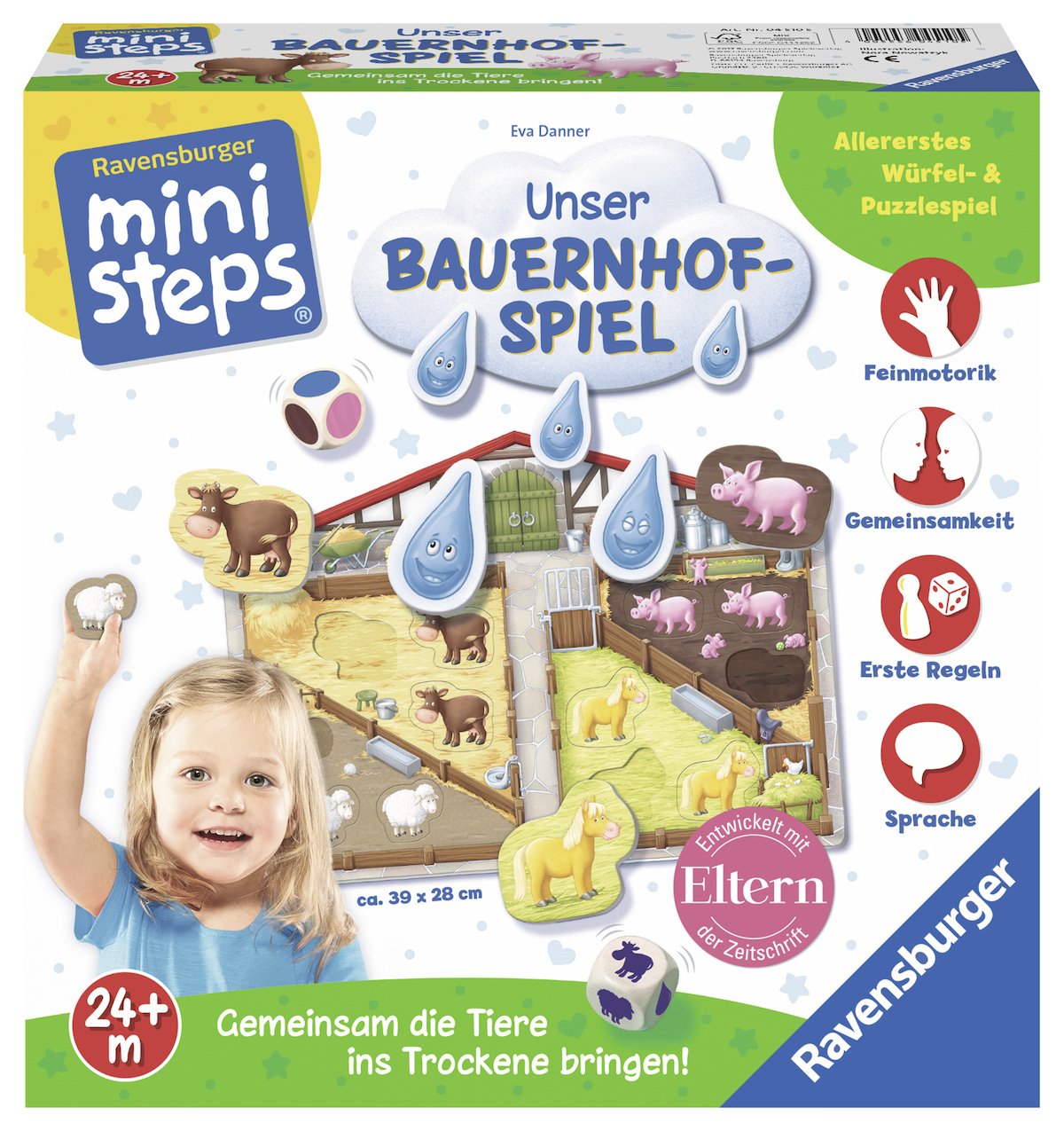 Ravensburger ministeps 45105 "Our Farm Dice Game