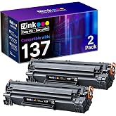 E-Z Ink 137 Black Toner Cartridge Compatible Replacement for Canon Cartridge 137 CRG137 CRG-137 Black Toner High Yield to use with ImageClass D570 MF232W MF227dw MF229dw MF244dw MF212dw MF230(2 Pack)