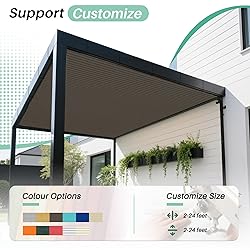 SunnyRoyal 20'x21' Sun Shade Sail Straight Edge