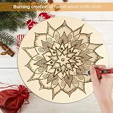 CIOKIT 46Pcs Unfinished Wood Slices Set 7 Sizes Natural Blank Pyrography view 3