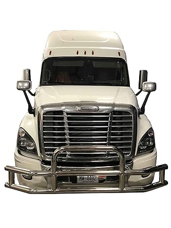Semi Truck Front Deer Guard Grille Guard Fits Freightliner Cascadia International Pro Star Models 2008 2017 Volvo Vnl 2003 2017 Easy Install Heavy Duty Stainless Steel Bumper Guard Accessories Amazon In Car Motorbike