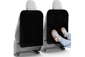 Todays Kids 2 Pack Kick Mats Back Seat Protector - Backseat Car Organizer for Kids, Car Storage Organizer, Back Seat Cars Organizers, Cars Organizers Backs Seats, Travel Accessories, No Pockets