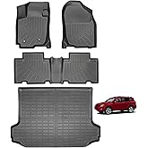 Floor Mats for Toyota RAV4 Base | Sport | Limited 2012 2011 2010 2009 2008 2007 2006, All Weather Custom Fit for RAV-4 Cargo Liner Full Set Mats, Waterproof Anti-Slip Front & 2nd Row & Trunk Mat