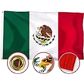 XIFAN Premium Mexico Flag 4x6 ft Outdoor, Large Double Sided Heavy Duty 210D Nylon Mexican Flag, Bandera De Mexico Mexicana Grande for Wall Indoor Outdoor Decoration