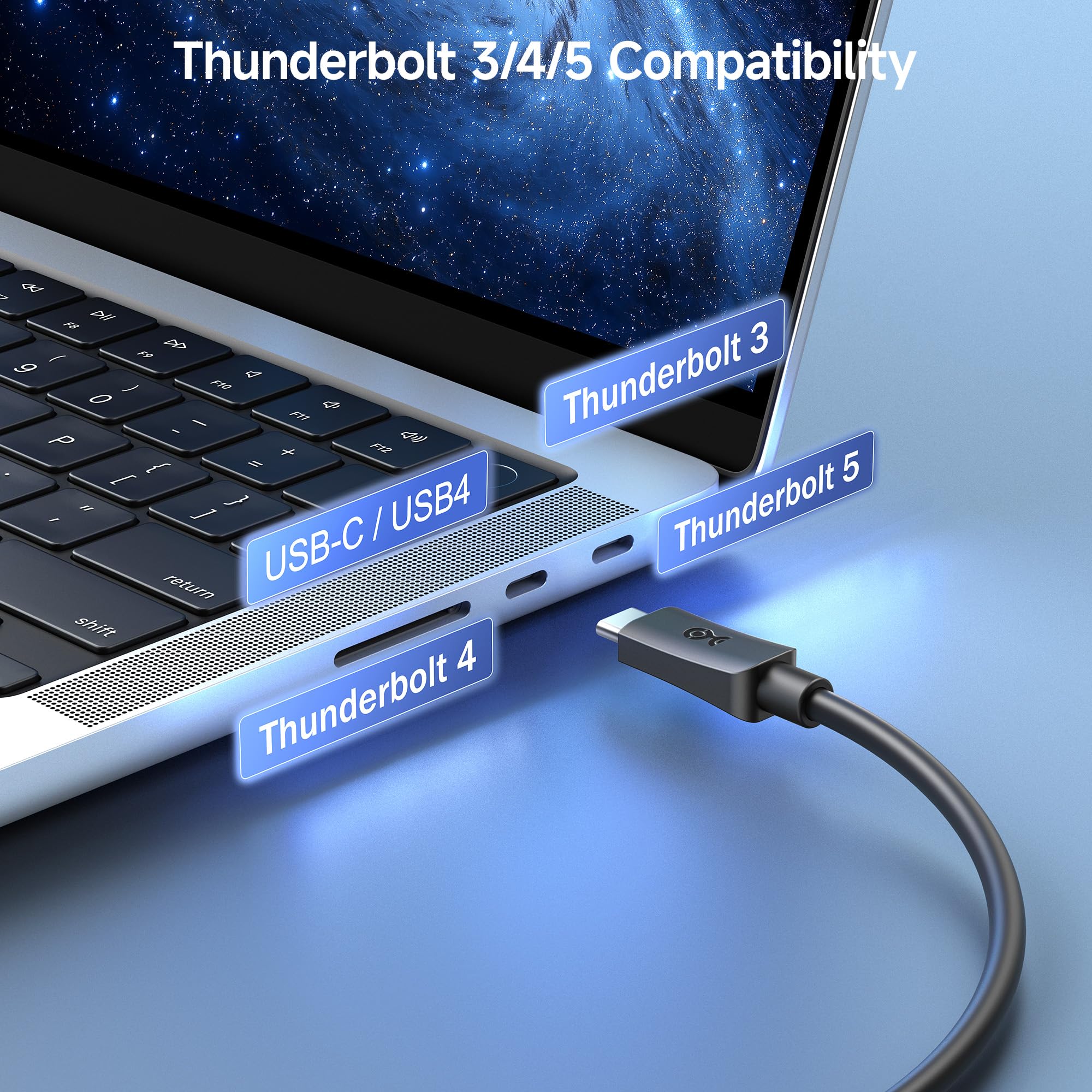 Cable Matters 20Gbps USB C to USB C Monitor Cable - 6ft / 1.8m, Supports Up to [8K@30Hz / 4K@120Hz Video, 240W Charging, 20Gbps Data Transfer], USBC Video Cable, Works with CarPlay, Android Auto