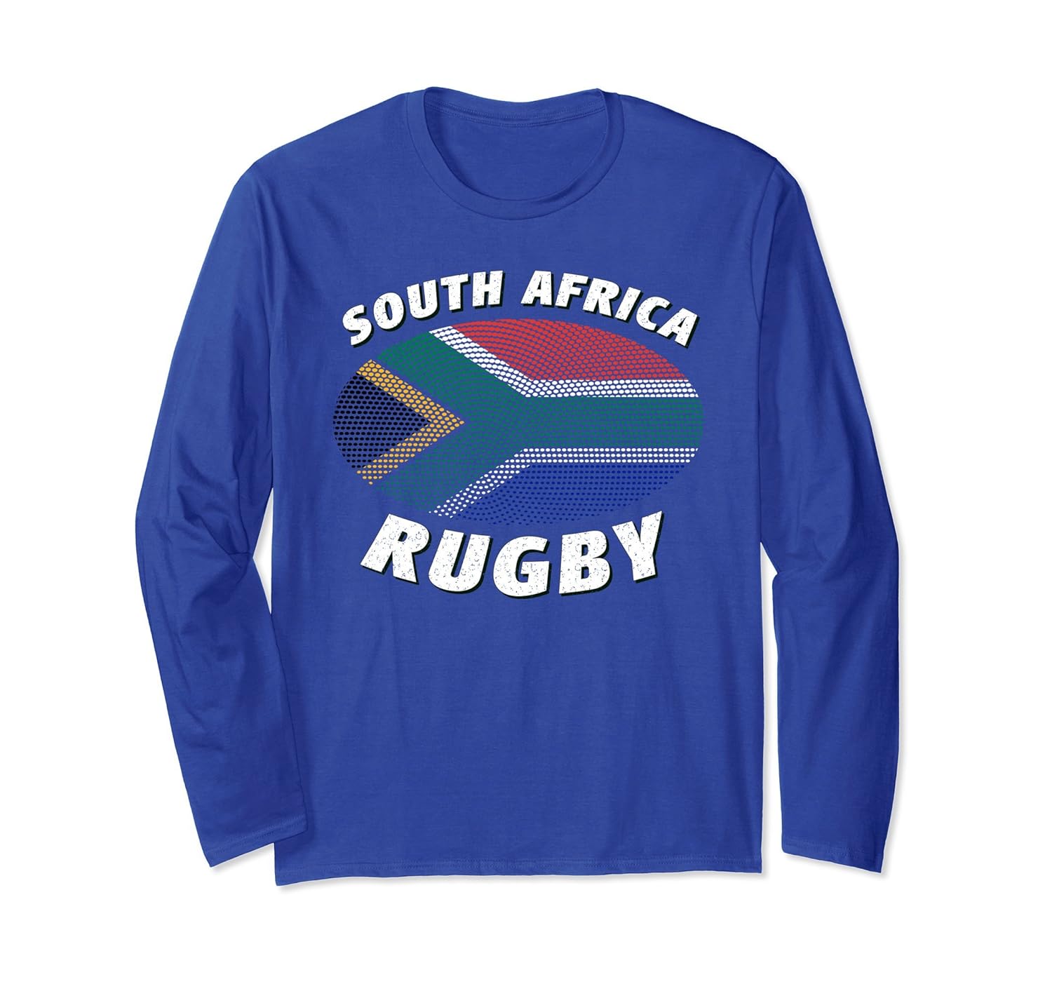 South African Rugby & South Africa Flag Long Sleeve Shirt-anz