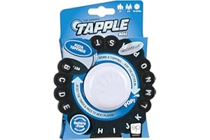 USAOPOLY The Original Tapple Mini, Travel Sized Word Game for Family & Kids, Choose a Category & Race Against Time, Portable Pop Wheel With 36 Cards, Fun Educational Toy & Game for Ages 8+, Quick Play Anywhere