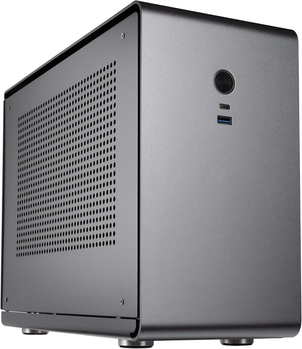 Kolink Rocket V2 Mini ITX PC Case Titanium Grey Aluminium Compact SFF Build