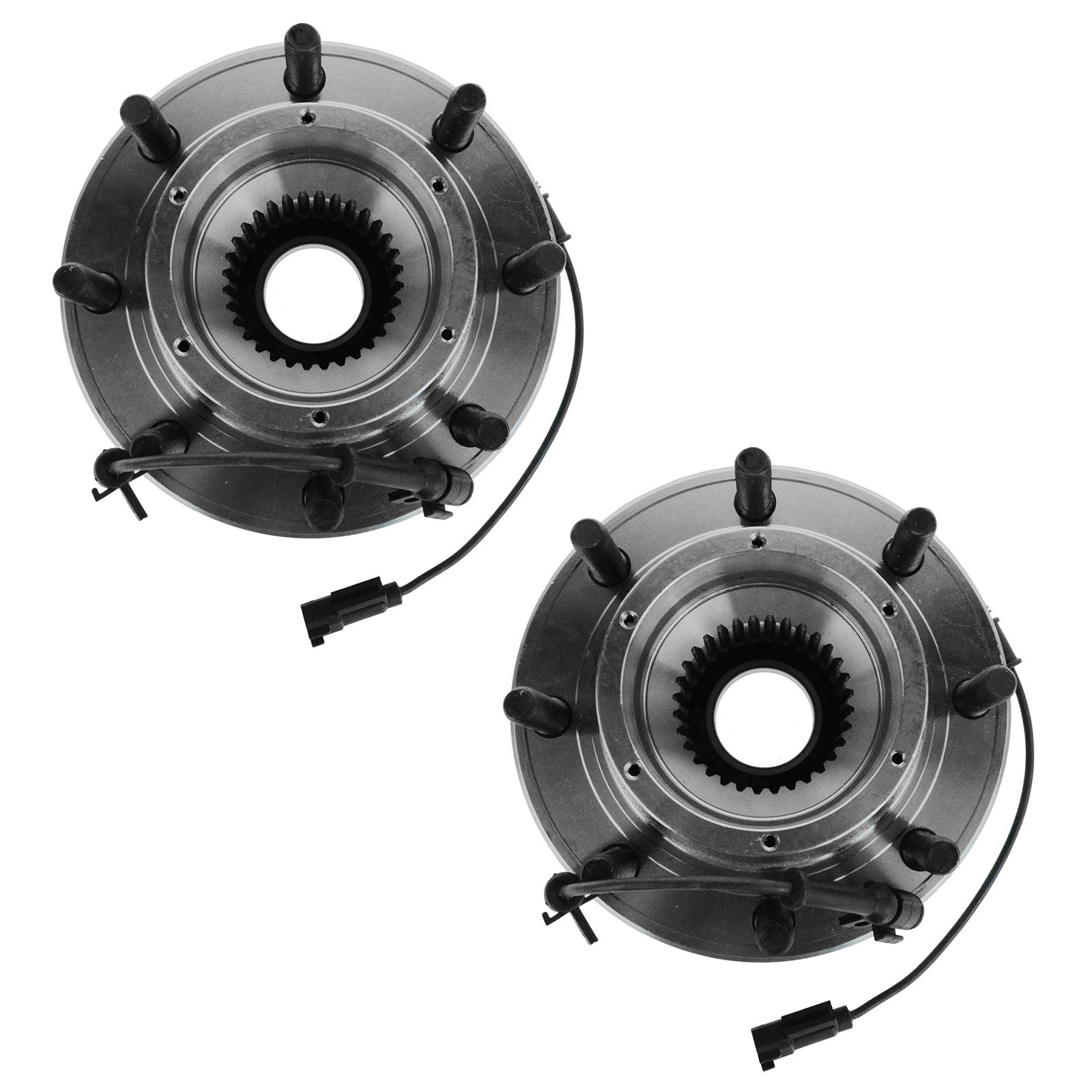 TRQ 2 Piece Front Wheel Bearing & Hub Assembly Set