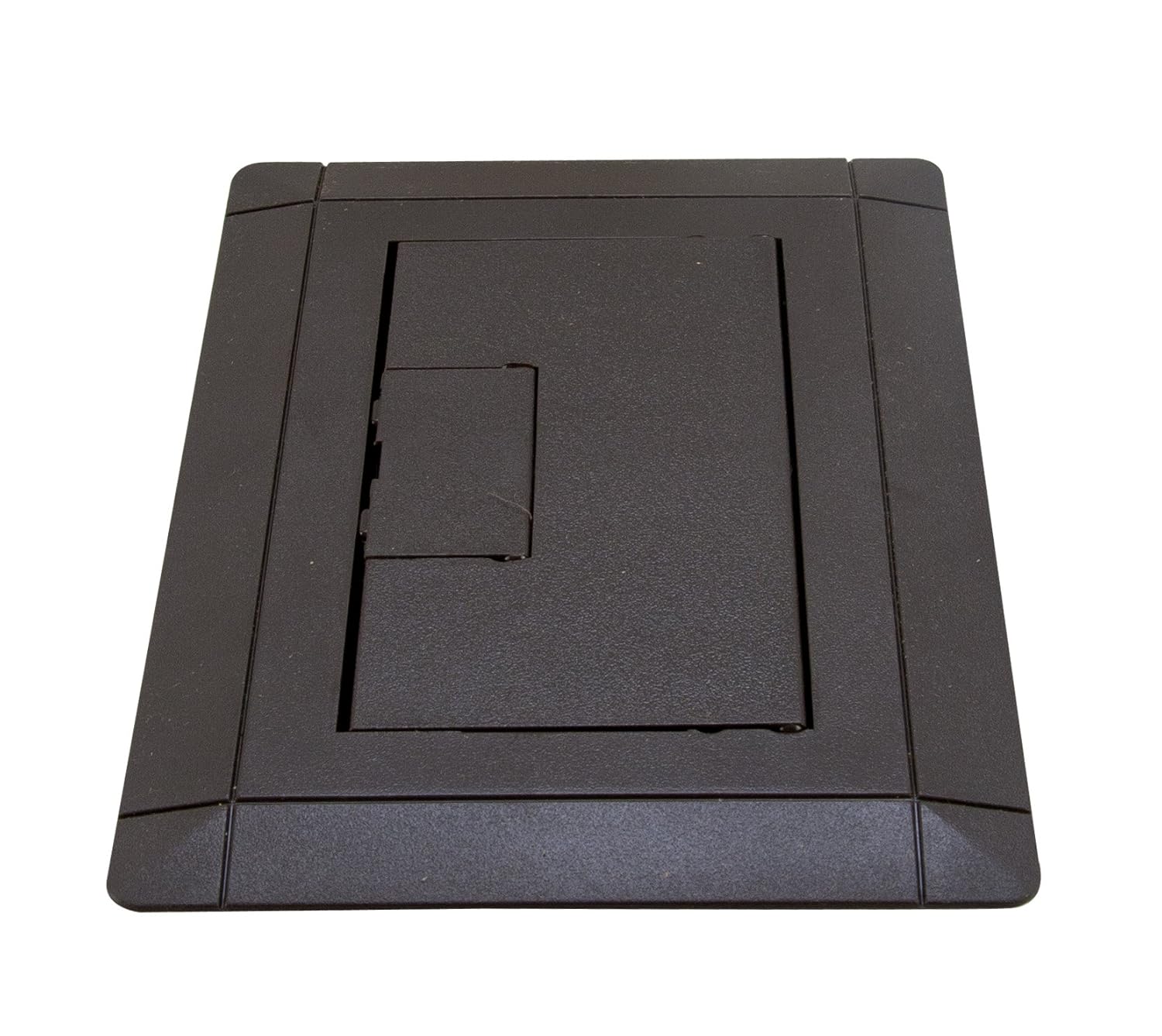Details About Carlon Floor Box Cover 1 Gang Flip Cover Device Type All Devices Brown
