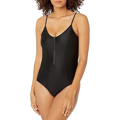Buy Body Glove Women S Smoothies Skylar Solid Zip Front One Piece Swimsuit Online In Italy B08jkyzb5z