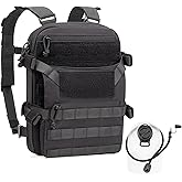 CLTAC ABP Tactical MOLLE Hydration Backpack Military Vest Back Panel Pack for Men Training Hiking Airsoft with 2.5L Bladder