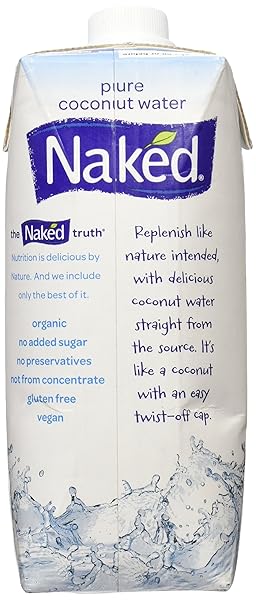 NAKED JUICE 100% PURE ORGANIC COCONUT WATER, 16.9 OZ