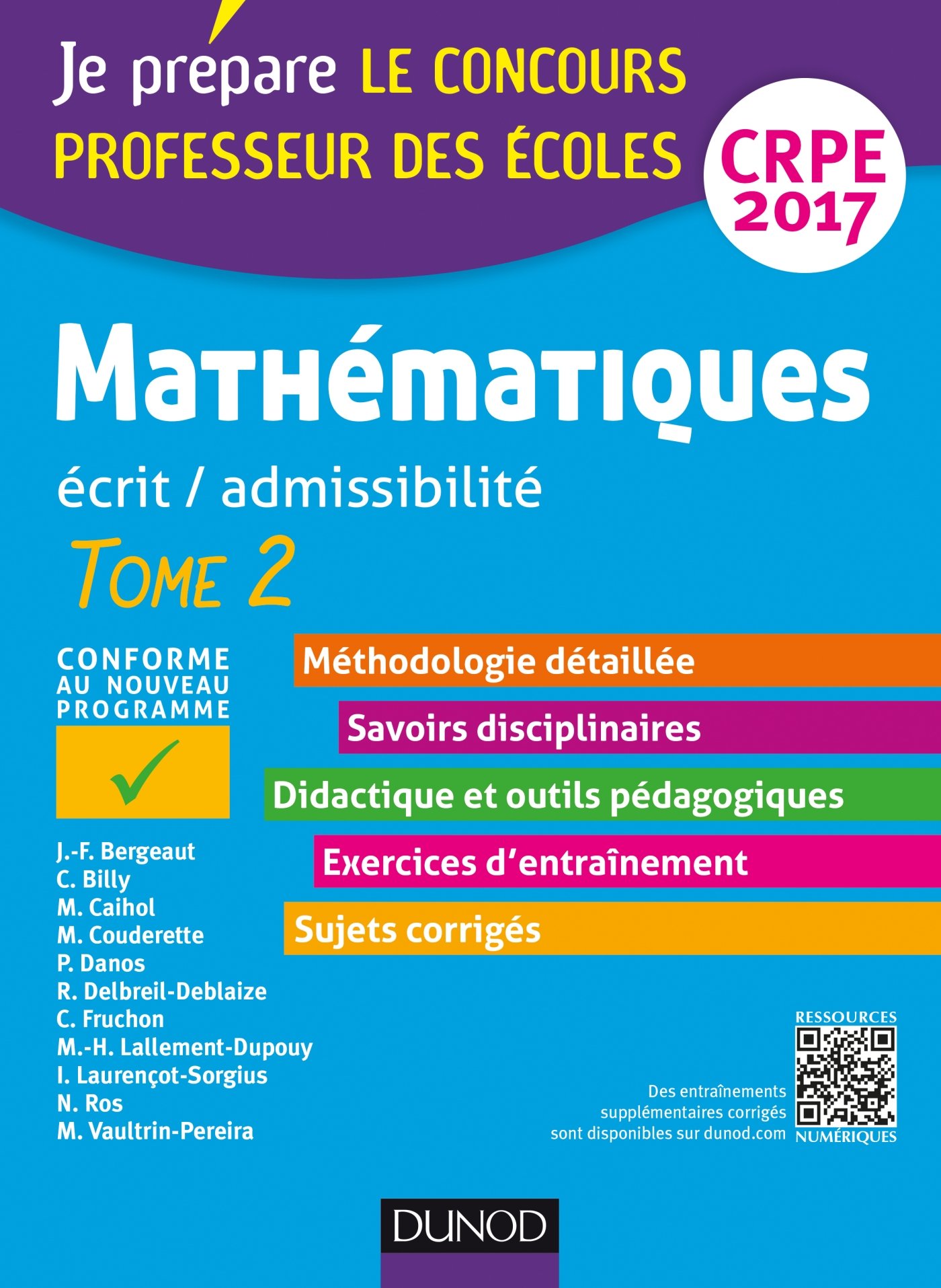 Mathematiques Professeur Des Ecoles Ecrit Admissibilite Crpe 2017 T 2 Tome 2 2017 Amazon Co Uk Bergeaut Jean Francois Ros Nicolas Vaultrin Pereira Madeleine Billy Christophe Cailhol Marc Couderette Michele Danos Pierre