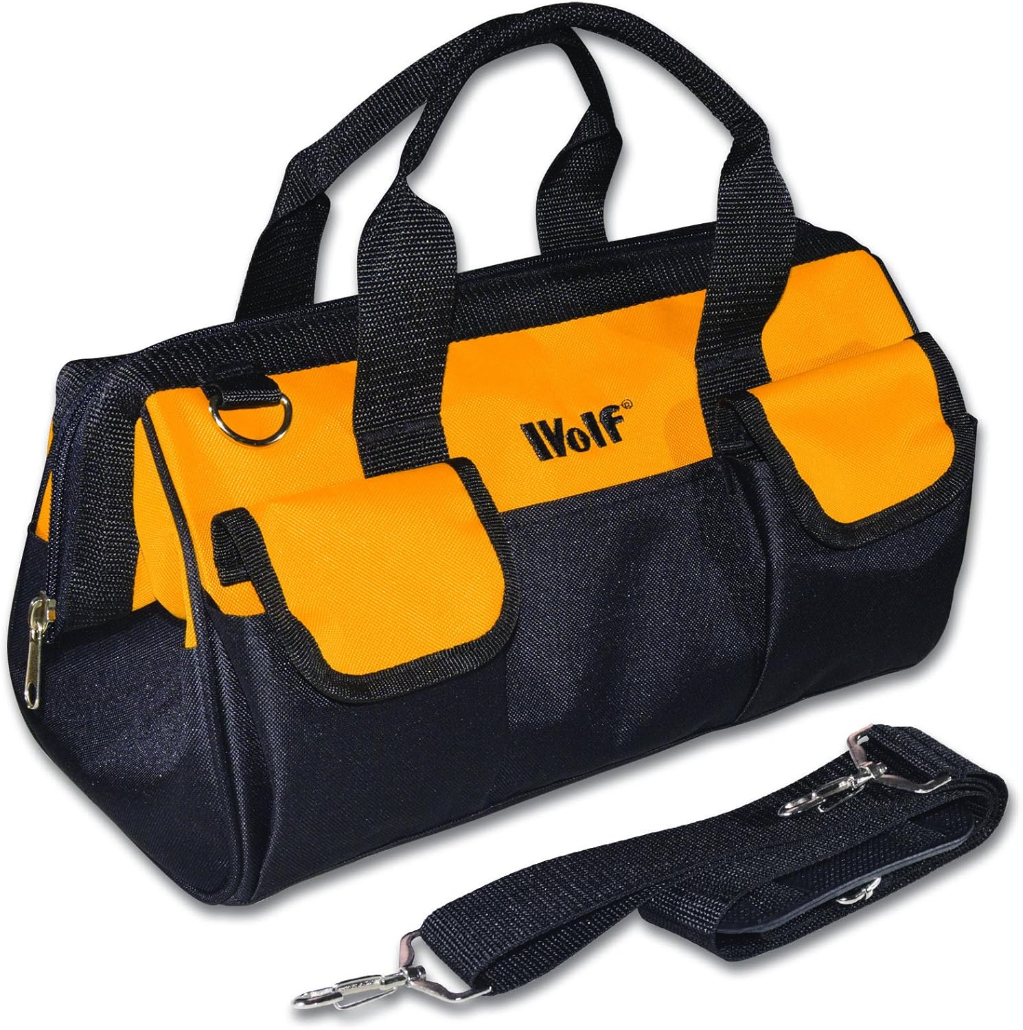 Wolf Heavy Duty 19" Tool Bag with Shoulder Strap, Zipped DIY Storage Carry Case Holdall (470mm
