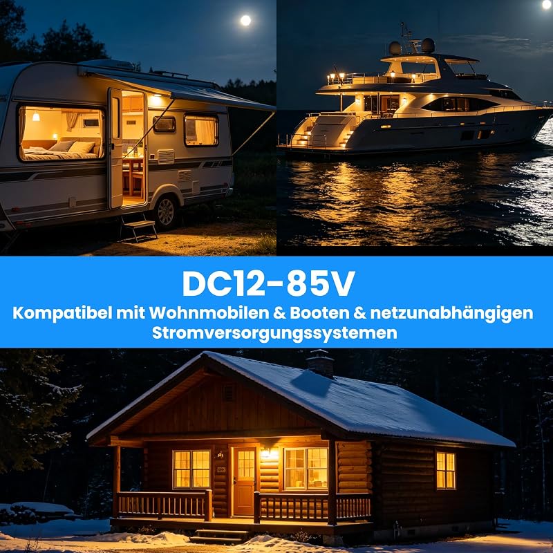DC 12V LED Glühbirne E27 mit Fernbedienung 8W 500LM, 2-Pack — Foto 5 von 7