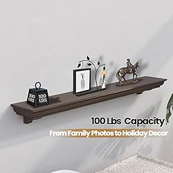 Fireplace Mantel with Invisible Heavy Duty Wood