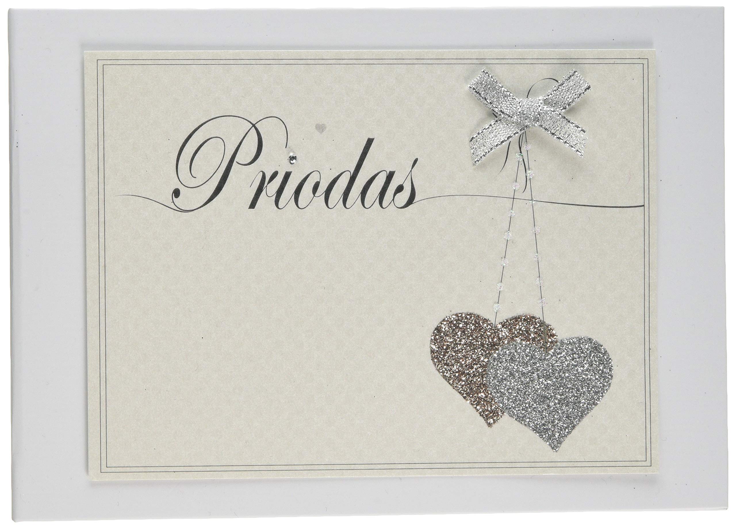 White Cotton Cards Priodas Welsh Wedding Day Photo Album Love Hearts (WLLH1T)