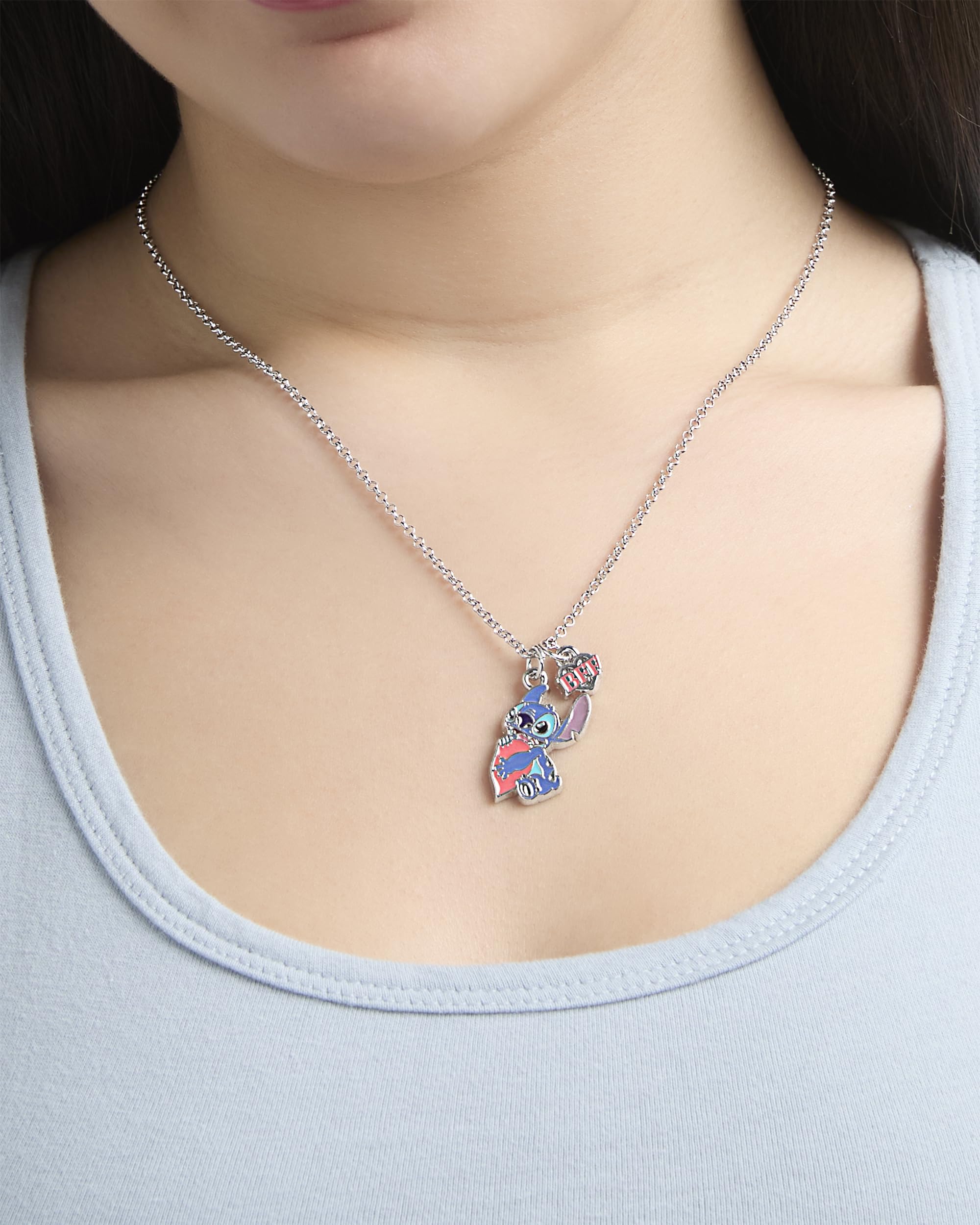 Disney Lilo & Stitch BFF Necklace Set of 2 16