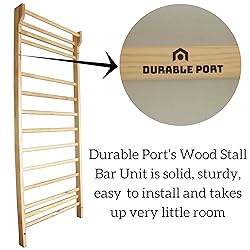 Durable Port Wood Stall Bar - Swedish Ladder with