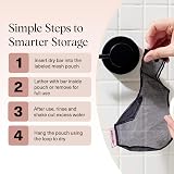 Kitsch Bar Soap Saver Bag - Eco-Friendly Mesh Soap Holder - Black view 7