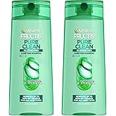 Garnier Fructis Pure Clean Purifying Shampoo, Silicone-Free, 22 Fl Oz, 2 Count (Packaging May Vary)