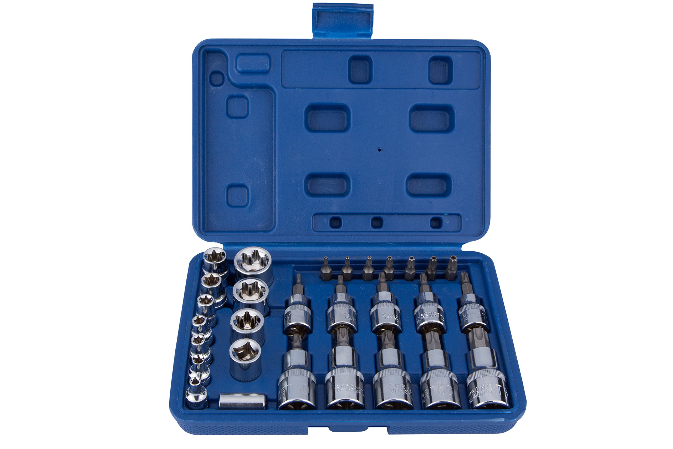 BlueSpot 01529 29 PCE Torx Socket & Bit Set
