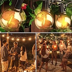 Outdoor String Lights,55FT Shatterproof LED Patio