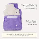 Zhu-Zhu Plush Hot Bottle Body Warmer Microwavable Wheat Bag Lavender Lilac view 5