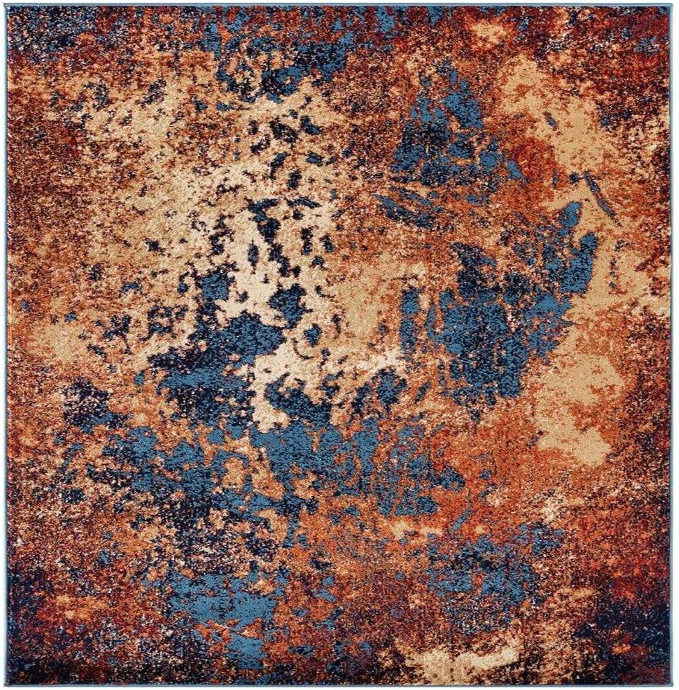 Luxe Weavers Howell Collection Red Abstract 5x7 Area Rug