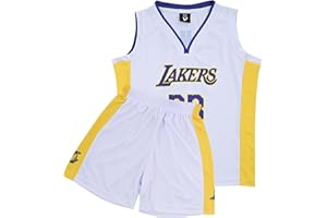 VEGAS APPAREL Kids Basketball Kit, 2 Piece Sleeveless Kids Basketball Jersey Shirt & Shorts for 2-14 Years Unisex Children