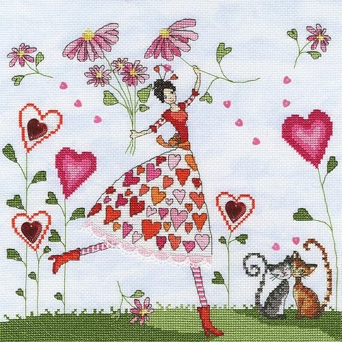 Download Kit de Couture à Points de Croix à Motif Miss Heart Bothy Threads PDF