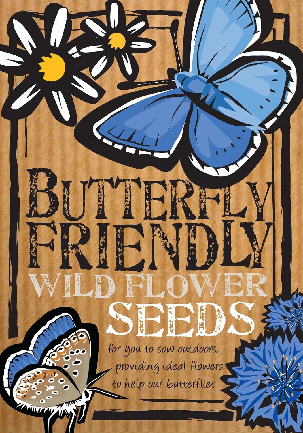Butterfly-Friendly Wild Flower Seeds, —————- Beautiful Flowers in Many Colours, Great Gardener Gift. Over 1000 Seeds Per Packet, RHS Perfect for Pollinators Certified Mix. - Image 4