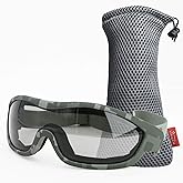 Viriber Motorcycle Goggles - UV Protective Outdoor Glasses, Dust-proof Combat Goggles, Military Sunglasses - Camouflage