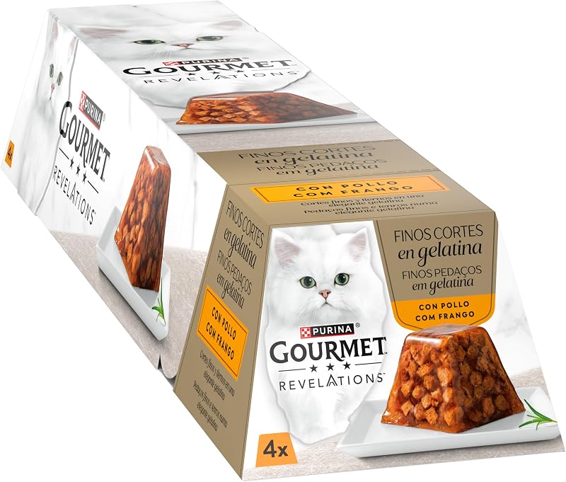 Revelations Cibo Umido per Gatti in Mousse, con Pollo e Manzo, 48 Confezioni da 57g