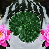 IRYNA 6Pcs Artificial Lily Pads Leaves Floating Foam Lotus Leaves 10cm 17cm view 6