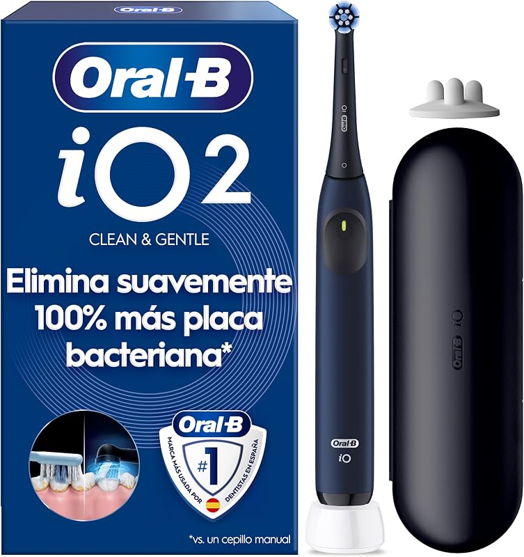 iO 2 Cepillo de Dientes Eléctrico con 1 Cabezal, Azul Mar