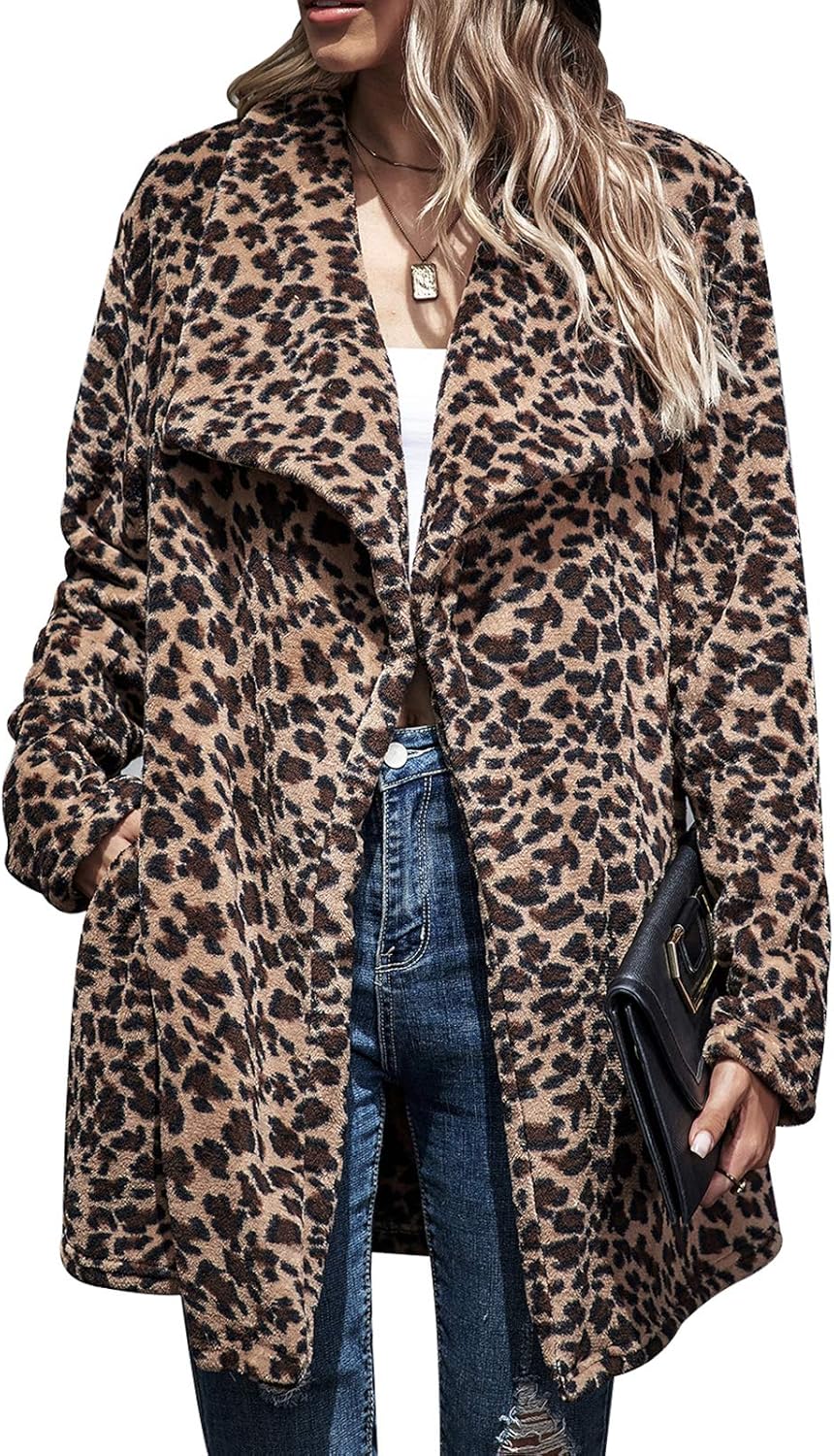 fluffy leopard jacket