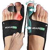 Healrecux Bunion Corrector for Women Men Big Toe, Bunion Splint Brace Big Toe Straightener for Bunion Relief, Bunion Fix Hallux Valgus Correction for Day Night Support