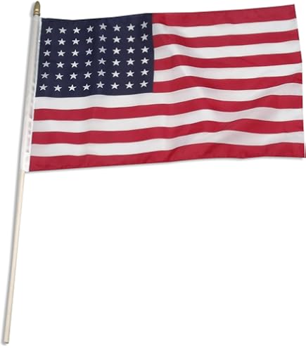 Anley Paquete De 2 Fly Breeze 3x5 Pies Bandera Estadounidense De Poliéster De EE. UU. - Color Vivo Y Resistente A La Decoloración UV - Cabecera De Lienzo Y Doble Costura
