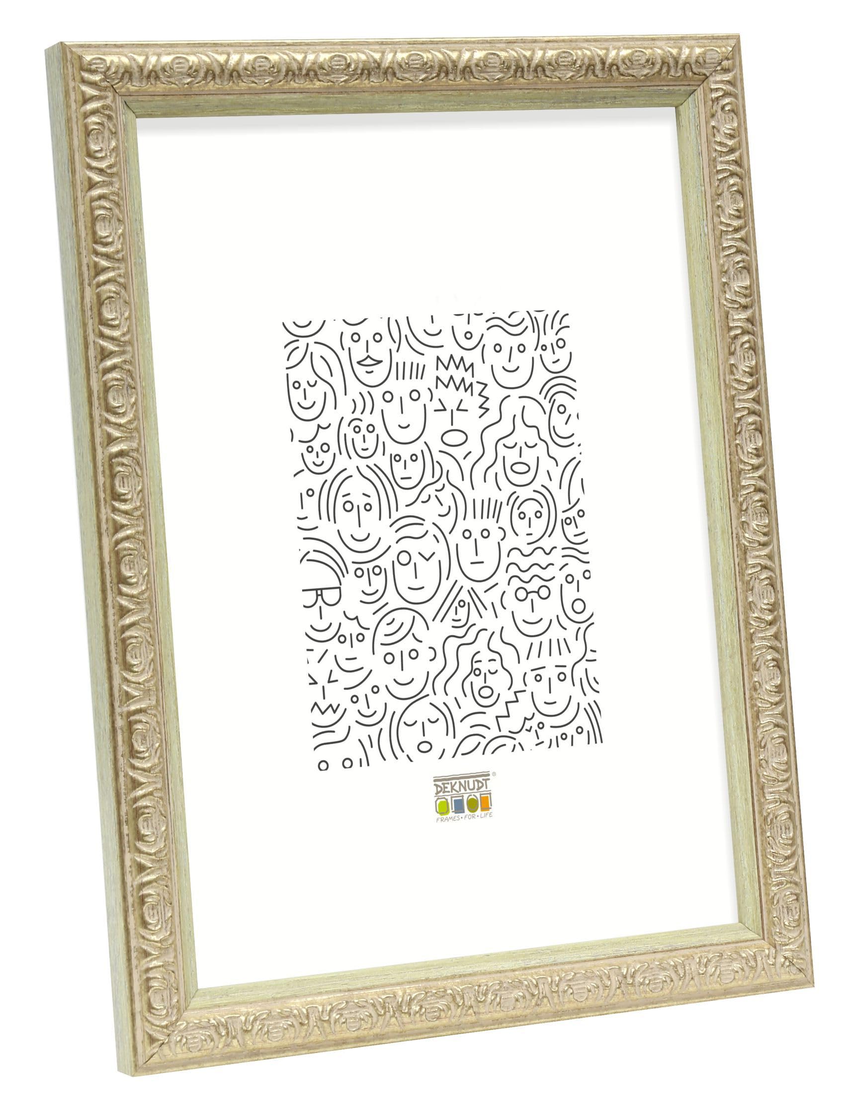 Deknudt Resin Photo Frames, Gold, 9 x 13 cm