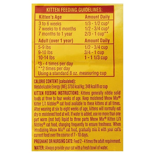 MEOW MIX CAT FOOD, KITTEN FORMULA, 3.15 LB