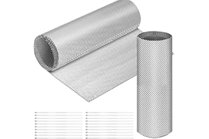 Datanly Exhaust Heat Shield Automotive, 20" x 47.2" Embossed Aluminum Heat Shield Material with 20 Pcs Cable Metal Zip Ties for Fire Wall, Exhaust Wrap, Wall Behind Grill