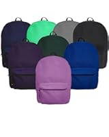 24-Pack 15" School Backpacks for Kids - Backpacks in Bulk for Elementary, Middle, and High School Students, 8 Assorted Colors