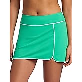 Head Womens Breakpoint Piping Skort, Standard Fit, Mid-Rise, Stretch Midweight Material, Built-in Compression Shorts