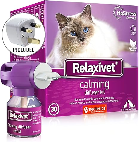 Diffuseur Calmantes De Pheromones Pour Chats Formule Amelioree Anti Stress Traitement Calmant Anti Anxiete 1 Pour Chats Et Chiens Avec Un Effet Relaxant De Longue Duree Amazon Fr Animalerie