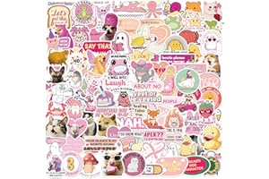 Pink Funny Stickers for Adults & Women, 100pcs Humor Meme Waterproof Stickers for Water Bottles Laptop Scrapbook Phone Cases,